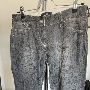 Isabel Marant Gray Chinos with Textured Design